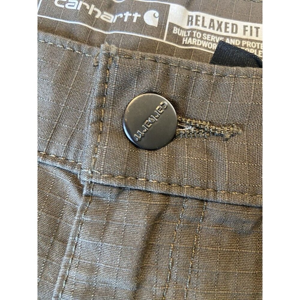 Carhartt Work Shorts Men's 44 Force Relaxed Fit Ripstop Cargo Olive Green NWT - Picture 8 of 8
